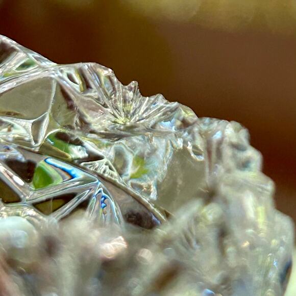 Vintage Clear Crystal Daisy & Button Design Napkin Rings Set of 4 - Picture 9 of 15